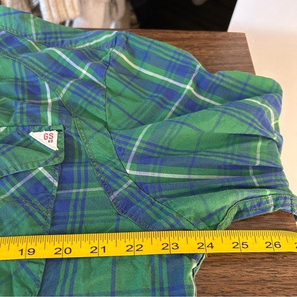 ❤️ G-Star Raw XXL Woman Slim Snap Button Flannel Shirt Long Sleeve Western Shirt - Picture 9 of 11